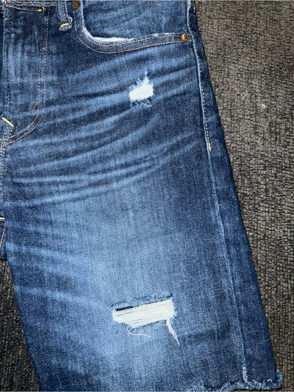 American Eagle Next Level AirFlex Distressed Bermuda Shorts Size 26 Jorts - Picture 6 of 10
